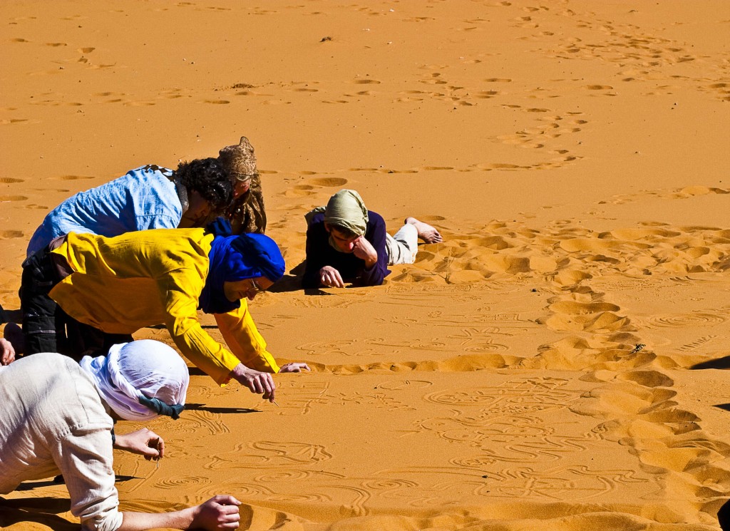 playing on the retreat in morocco