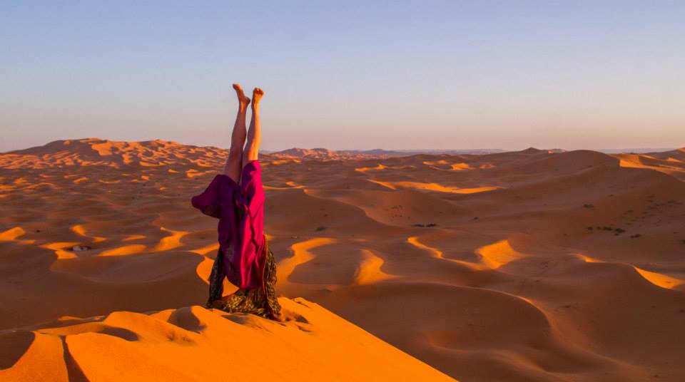 yoga retreat in the desert in Morocco