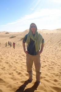 Durward on one of many retreats